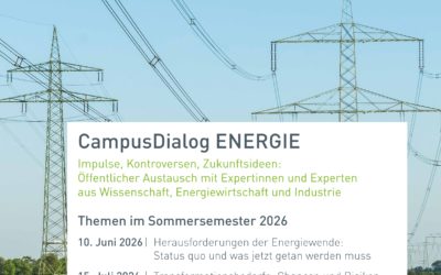Neue Veranstaltungsreihe „CampusDialog Energie“